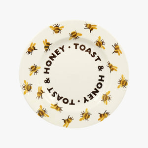 Bumblebee Toast & Honey 8 1/2 Inch Plate