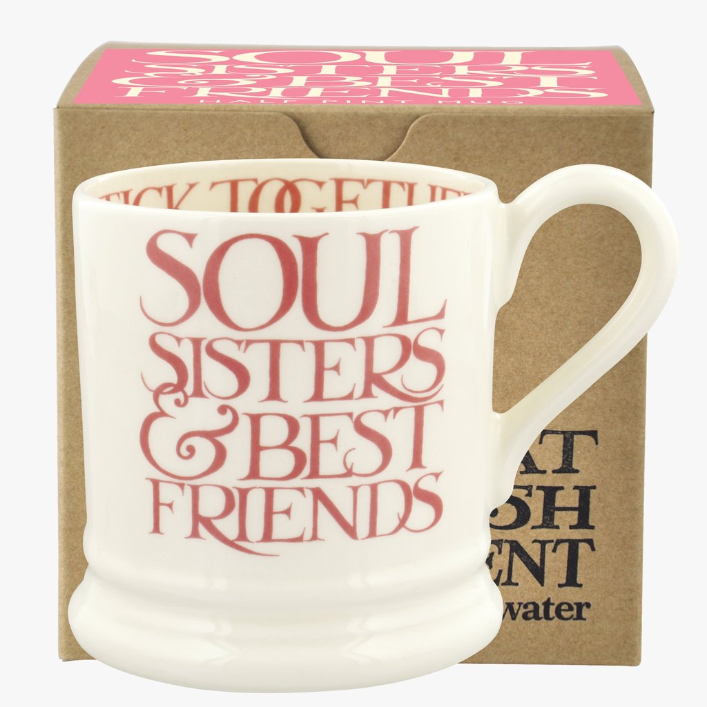 Pink Toast Sisters 1/2 Pint Mug Boxed