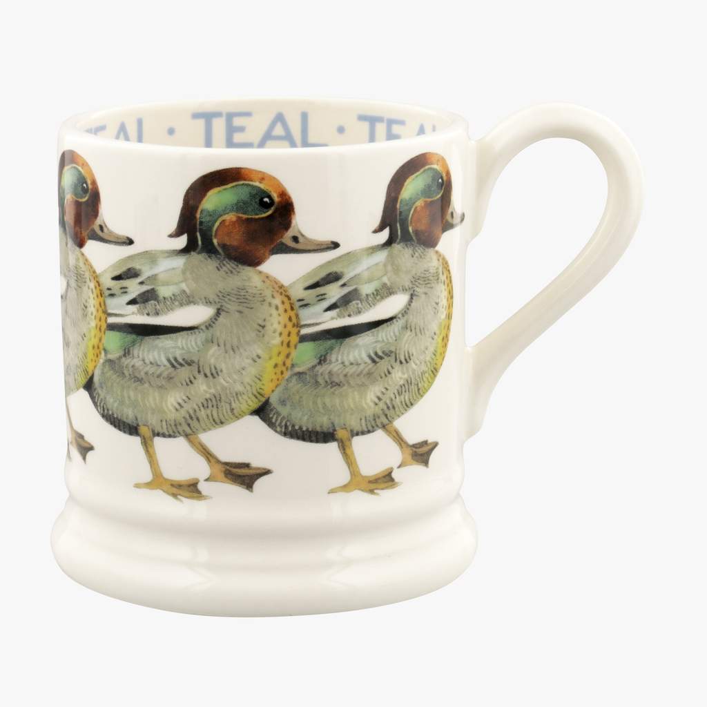Birds Teal 1/2 Pint Mug
