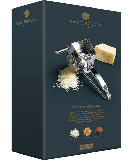 MasterClass Deluxe Stainless Steel Rotary Cheese Grater