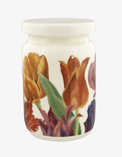 Flowers Tulips Large Jam Jar With Lid