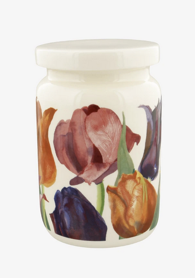 Flowers Tulips Large Jam Jar With Lid