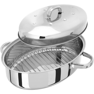 32cm x 22cm x 15cm - Oval Roaster with Thermic Base