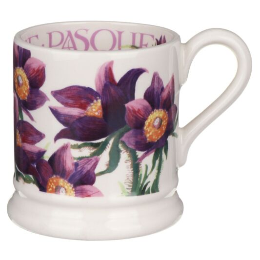 Flowers Pasque Flower 1/2 Pint Mug